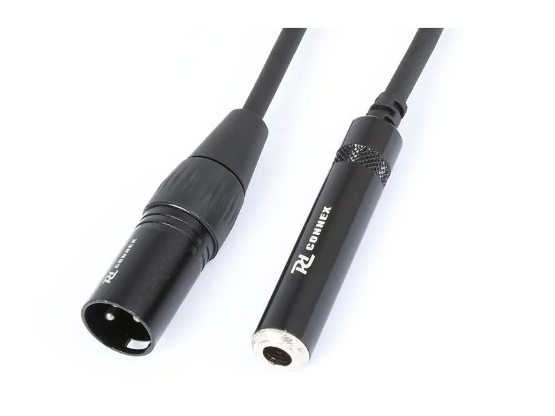 PD Connex CX130 XLR 3 Pole, male - Klinke 6.3 mm, female 0.15 m