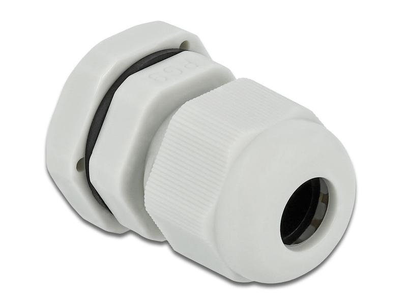 Delock Kabelverschraubung PG9, 19 mm 10 Stück, grau