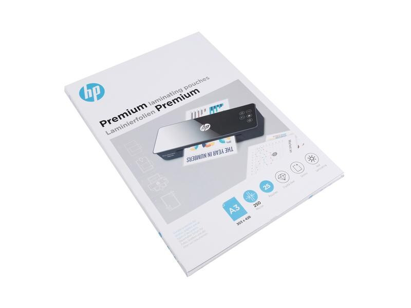 HP Laminierfolie Premium A3, 250 Micron, 25 Stück, Glänzend