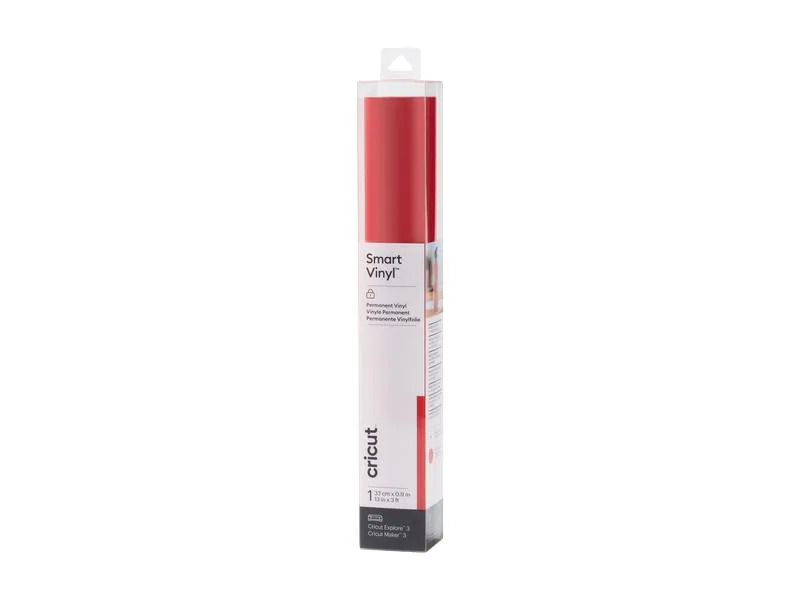 Cricut Vinylfolie Smart Matt Permanent 33 x 91 cm, Rot