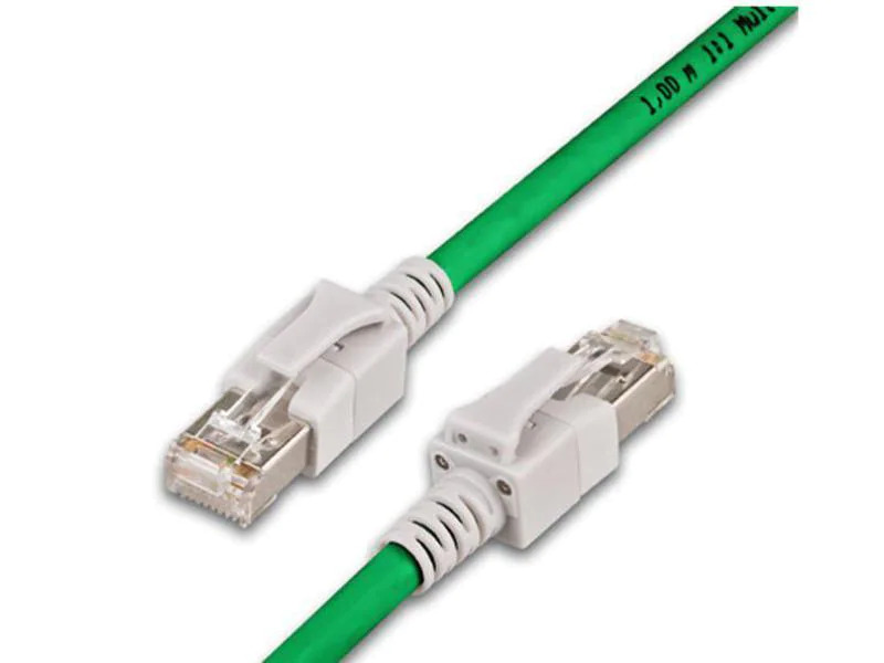 Wirewin Patchkabel RJ-45 - RJ-45, Cat 6A, S/FTP, 3 m, Grün