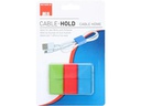 Max Hauri Kabel-Clip Hold, 6 Stück, Grün, Rot, Blau