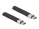 Delock USB 2.0 FPC Flachbandkabel USB C - USB C 0.13 m