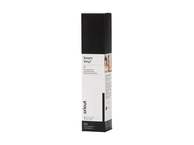 Cricut Vinylfolie Smart Permanent 33 x 640 cm, 1 Stück, Schwarz