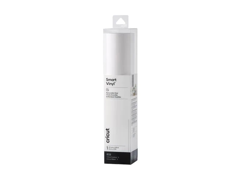 Cricut Vinylfolie Smart ablösbar 33 x 366 cm, 1 Stück, Weiss