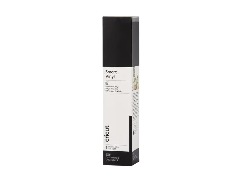 Cricut Vinylfolie Smart ablösbar 33 x 640 cm, 1 Stück, Schwarz