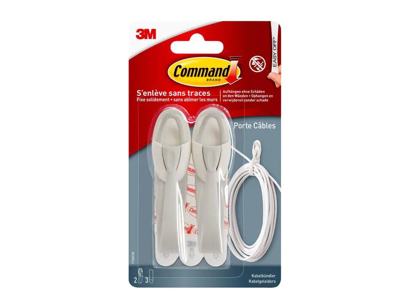 Command Kabelhänger M 5 cm x 2 mm Weiss 50 mm x 2 mm