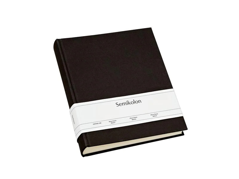 Semikolon Fotoalbum Classic Medium 21.6 cm x 25.5 cm Schwarz