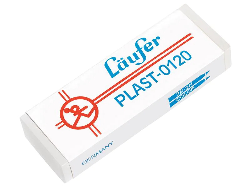 Läufer Radiergummi Plast 0120 Weiss