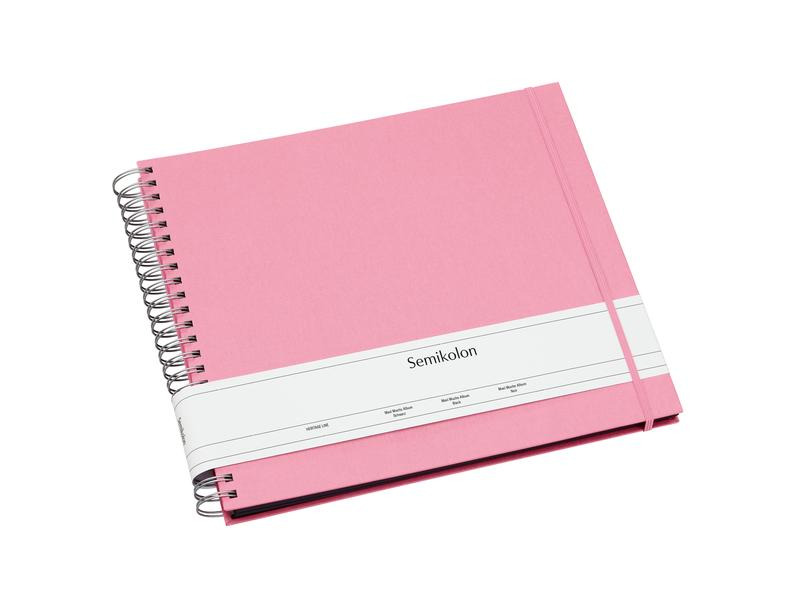 Semikolon Fotoalbum Maxi Mucho Rosa, Schwarze Seiten