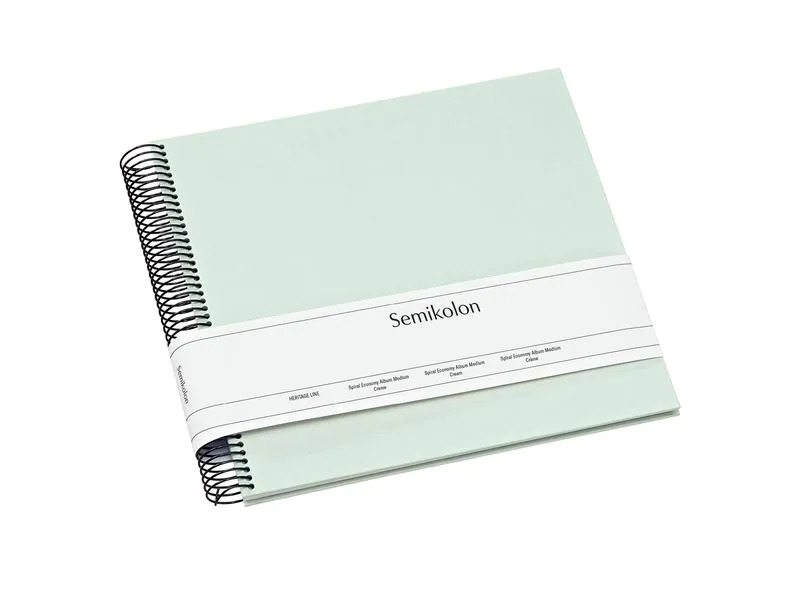 Semikolon Fotoalbum 23 x 24.5 cm Moos, 40 cremeweisse Seiten