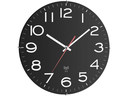 TFA Dostmann Funk-Wanduhr Schwarz, Ø 31 cm