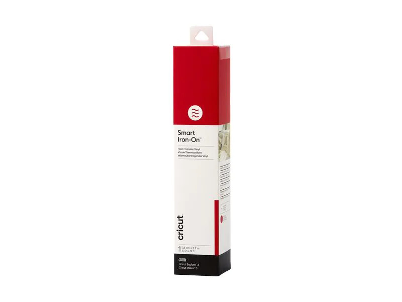 Cricut Aufbügelfolie Smart 33 x 273 cm, 1 Stück, Rot