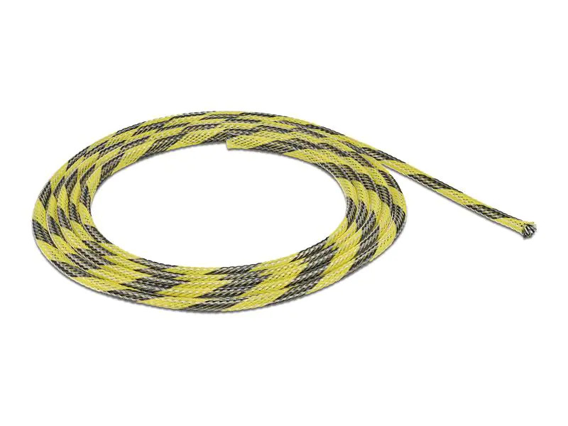 Delock Kabelschlauch dehnbar, 2 m x 6 mm Gelb Schwarz