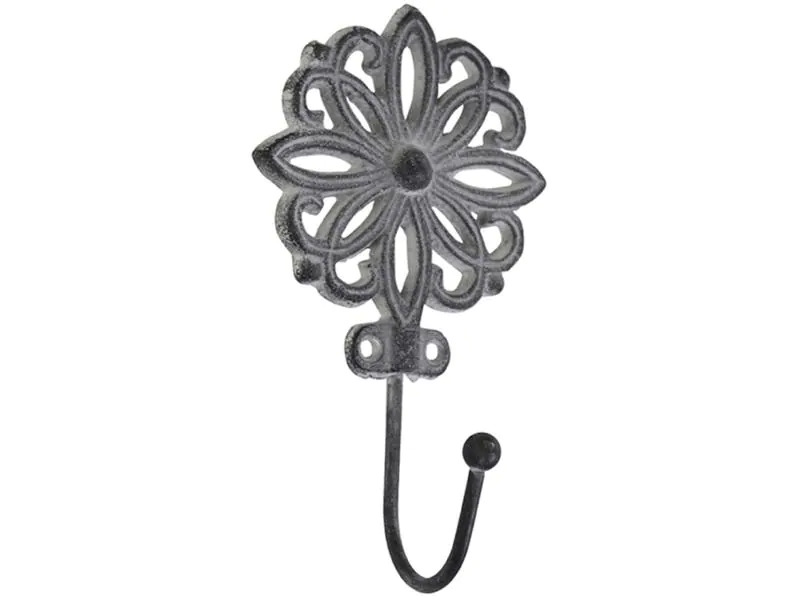 Chic Antique Wandhaken gemustert Grau