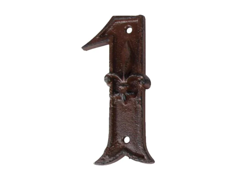 Esschert Design Hausnummer 1 aus Gusseisen