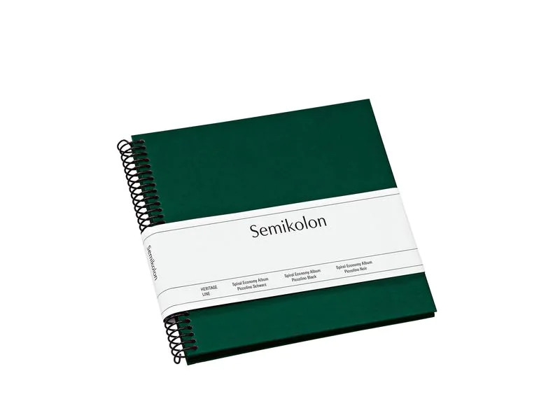 Semikolon Fotoalbum 17 x 17 cm Dunkelgrün, 20  schwarze Seiten