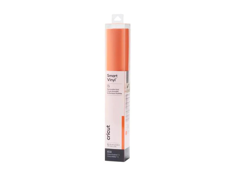 Cricut Vinylfolie Smart ablösbar 33 x 91 cm, 1 Stück, Orange