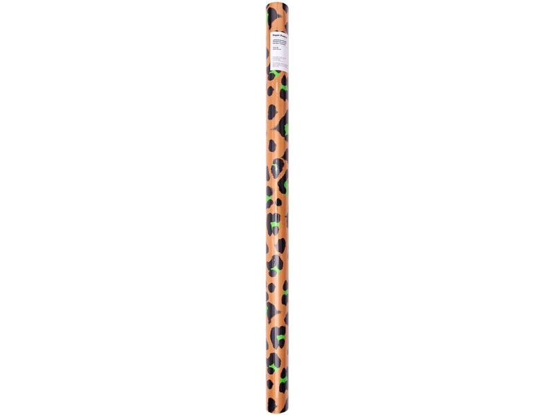 Rico Design Geschenkpapier Leo Grün/Orange, 70 x 3 m