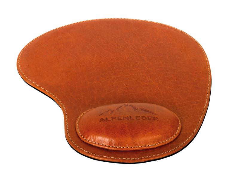 Alpenleder Mausmatte Salem Cognac