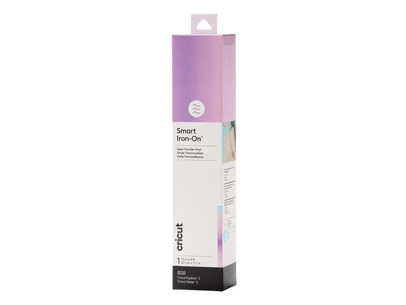 Cricut Aufbügelfolie Smart Holo 33 x 273 cm, 1 Stück, Transblue