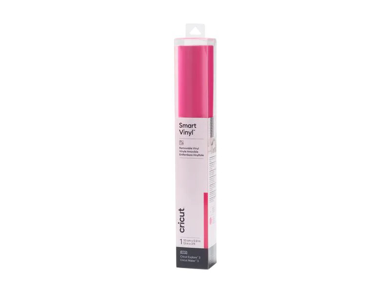 Cricut Vinylfolie Smart ablösbar 33 x 91 cm, 1 Stück, Pink