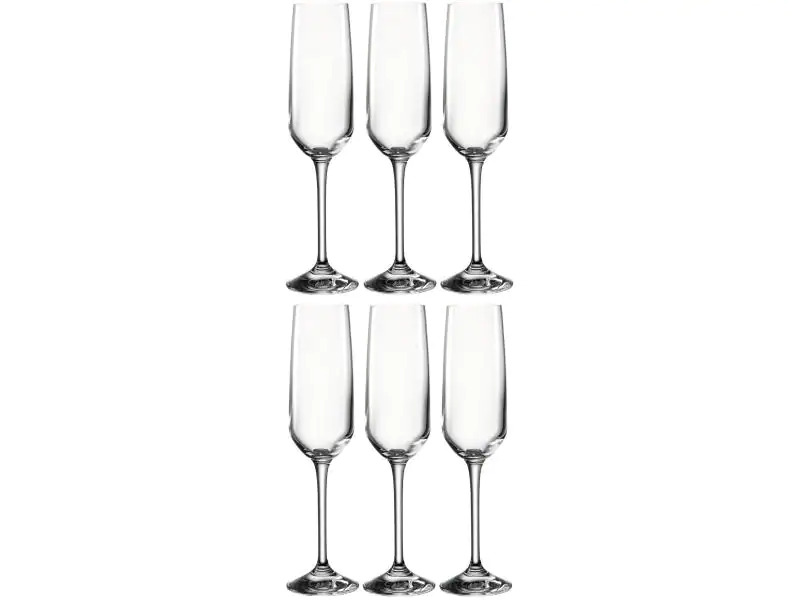Montana Champagnerglas Vivid 160 ml, 6 Stück, Transparent 