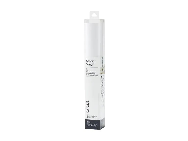 Cricut Vinylfolie Smart ablösbar 33 x 91 cm, 1 Stück, Weiss