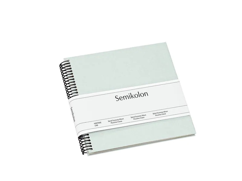 Semikolon Fotoalbum 17 x 17 cm Moos, 20 cremeweisse Seiten