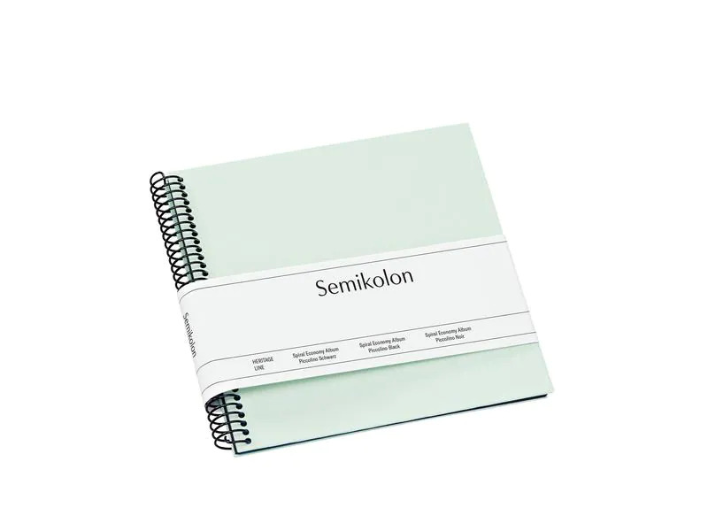 Semikolon Fotoalbum 17 x 17 cm Moos, 20  schwarze Seiten