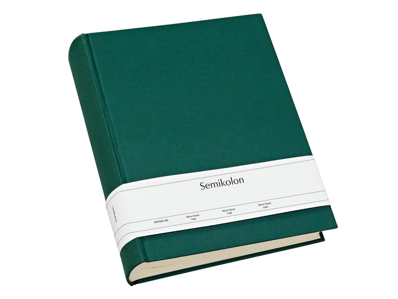 Semikolon Fotoalbum Classic Large 24.5 cm x 30.5 cm Dunkelgrün