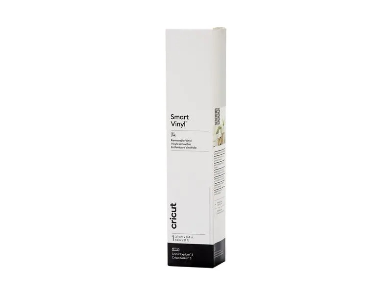 Cricut Vinylfolie Smart ablösbar 33 x 640 cm, 1 Stück, Weiss