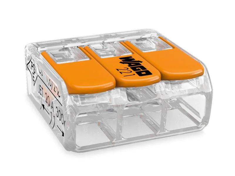 WAGO Verbindungsklemme COMPACT 3-fach, 8 Stück