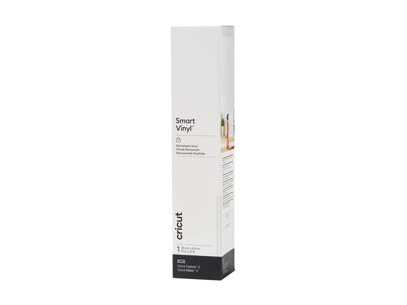 Cricut Vinylfolie Smart Permanent 33 x 640 cm, 1 Stück, Weiss