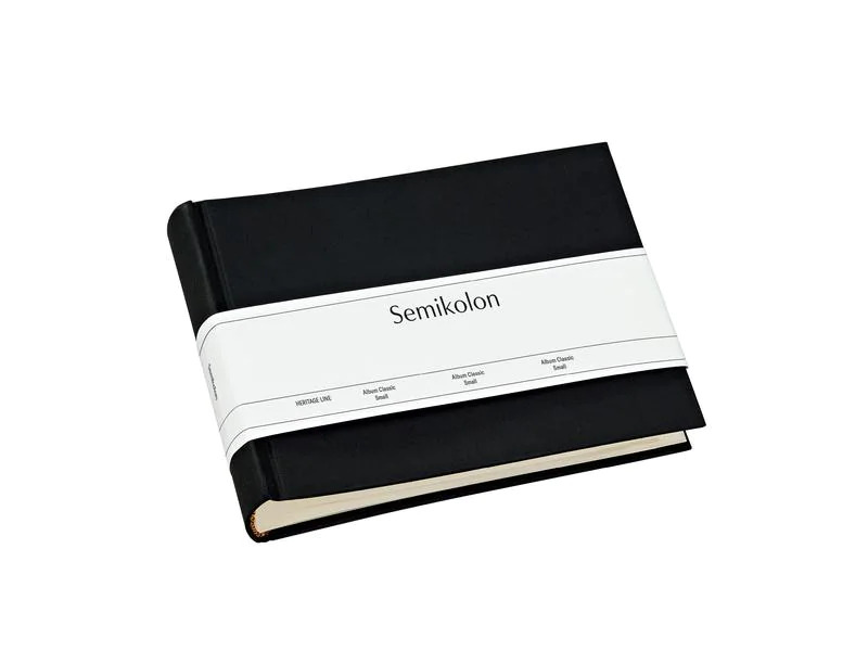 Semikolon Fotoalbum Classic Medium 21.6 cm x 16 cm Schwarz