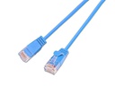 SLIM Slimpatchkabel RJ-45 - RJ-45, Cat 6, UTP, 1 m, Blau