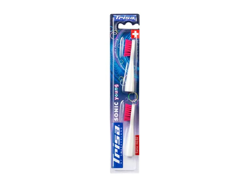Trisa Zahnbürstenkopf Sonic Advanced Young 2 Stück, Pink