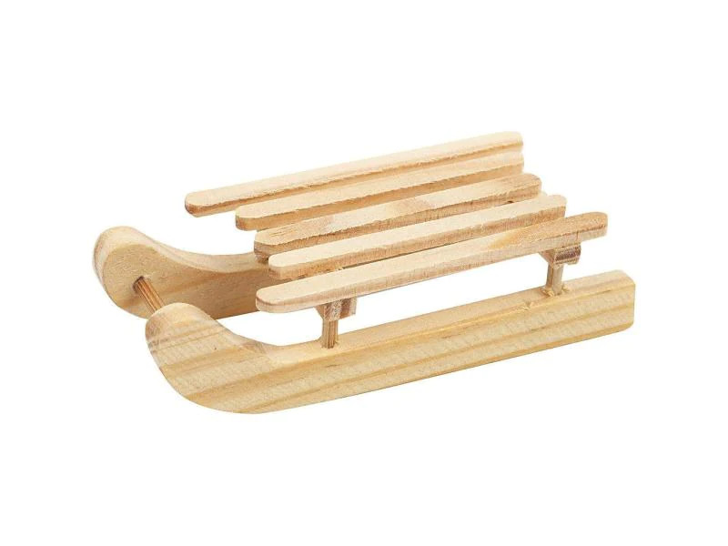 Creativ Company Mini-Figur Schlitten 6.5 x 2.5 cm