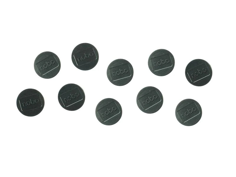 Nobo Haftmagnet Ø 3.8 cm 10 Stück, Schwarz