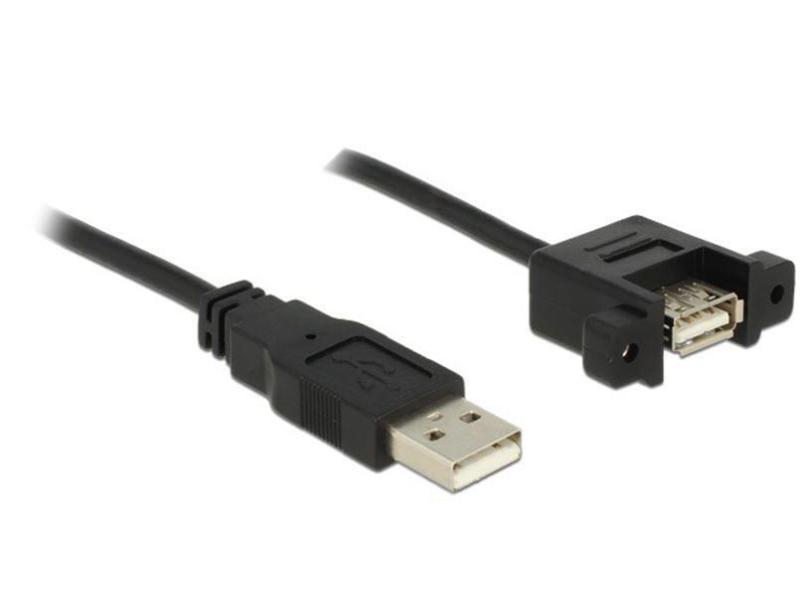 Delock USB 2.0-Einbaukabel  USB A - USB A 1 m