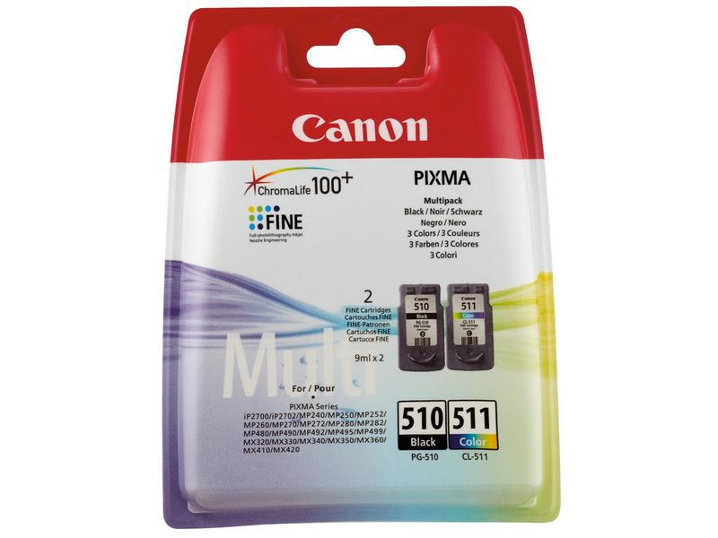 Canon Tinte PG-510 / CL-511 BK, CMY