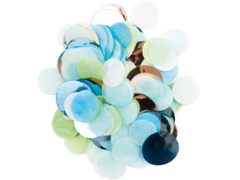 Rico Design Streudeko 20 g Konfetti, Blau/Grün Mix
