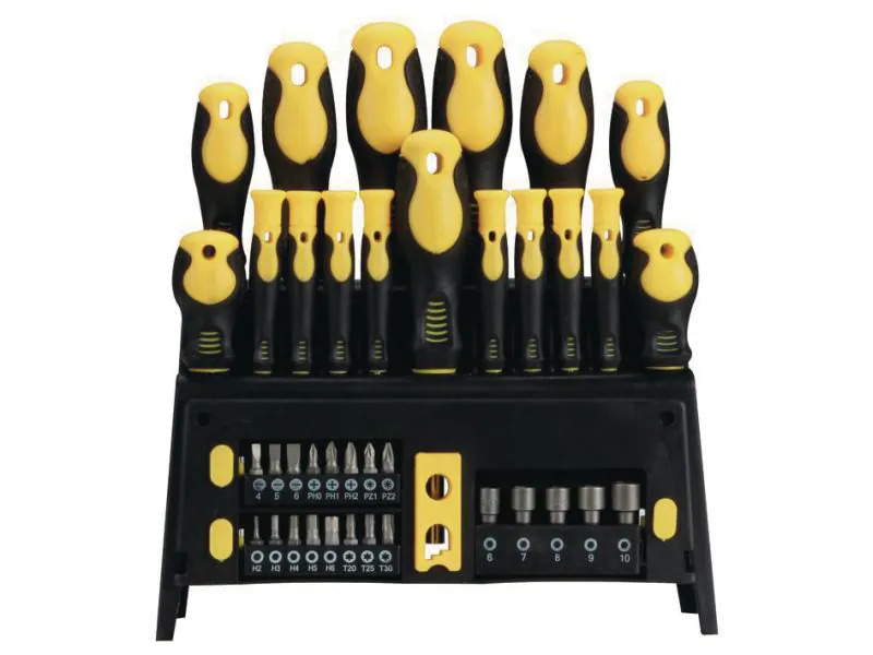 Toolland Schraubenzieher-Set 39-teilig inkl. Bits &amp; Mutternschlüssel