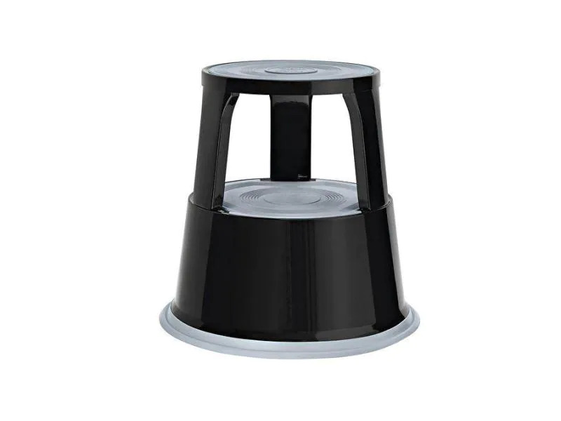 WEDO Rollhocker Step Metall, Schwarz