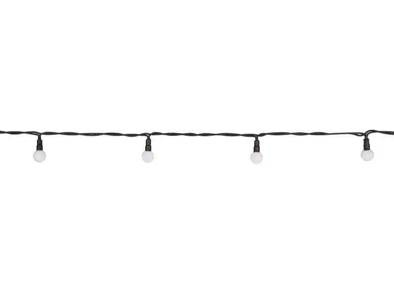 STEFFEN Lichterkette Gardenline 1000 cm, Schwarz/Weiss