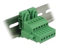 Delock Hutschiene/DIN Rail Terminalblock 6Pin