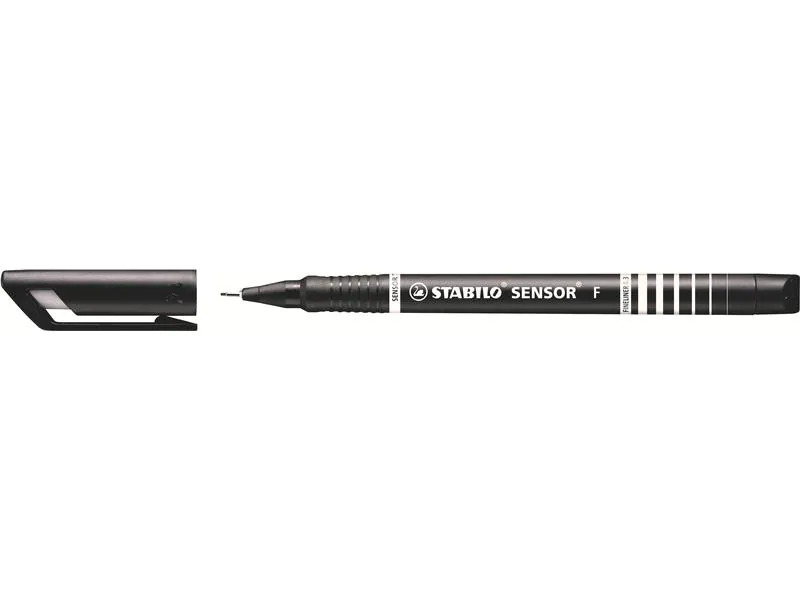 STABILO Fineliner SENSOR 189 Fein (F), Schwarz