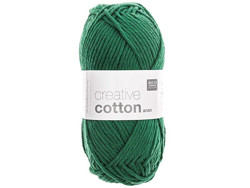 Rico Design Wolle Creative Cotton Aran 50 g Grün