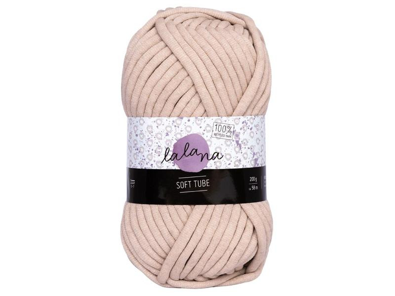 lalana Wolle Soft tube 200 g, Beige