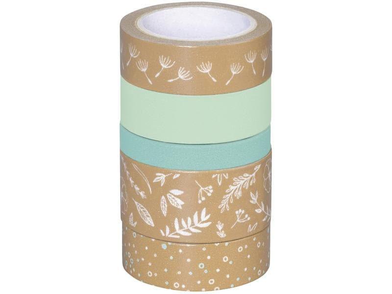 Heyda Washi Tape Natur Blätter Blau